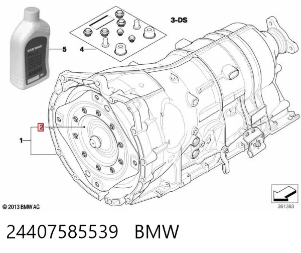 Conversor de binário da Caixa Automática de Mudança 24407585539 BMW