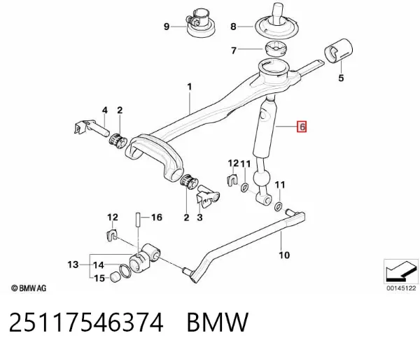 Avalanca de mudança 25117546374 BMW