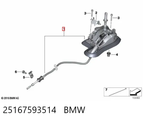 Mecanismo de mudança (ligação) BMW X1 E84
