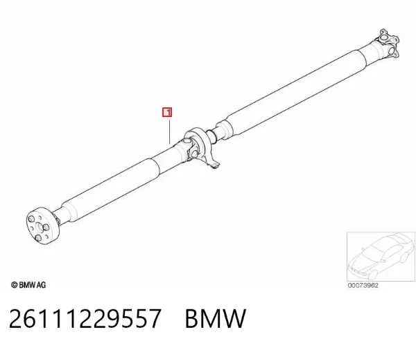 Junta universal traseira montada 26111229557 BMW