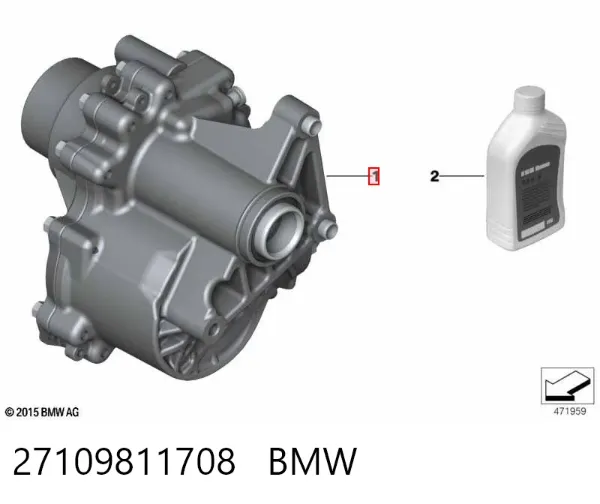Caixa de transferência 27109811708 BMW