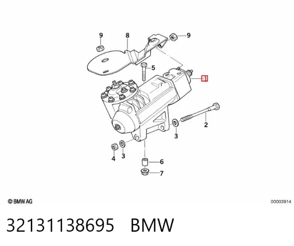 Cremalheira da direção BMW 7 E32