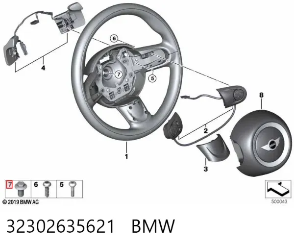 Parafuso de cabeça de motor (CBC) 32302635621 BMW
