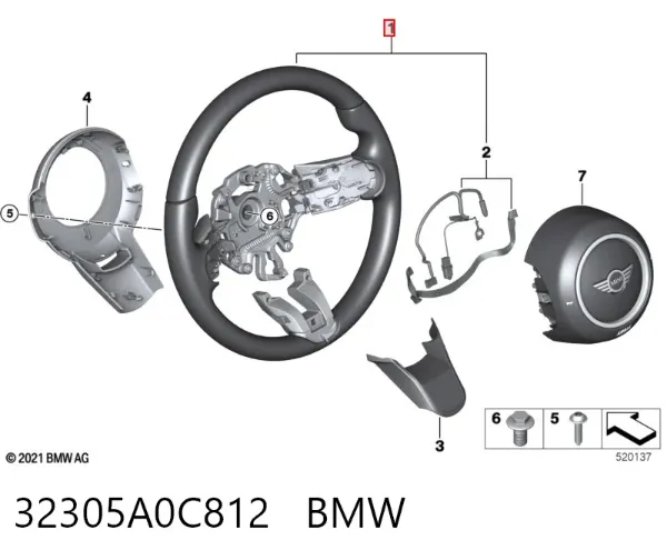 Volante 32305A0C812 BMW
