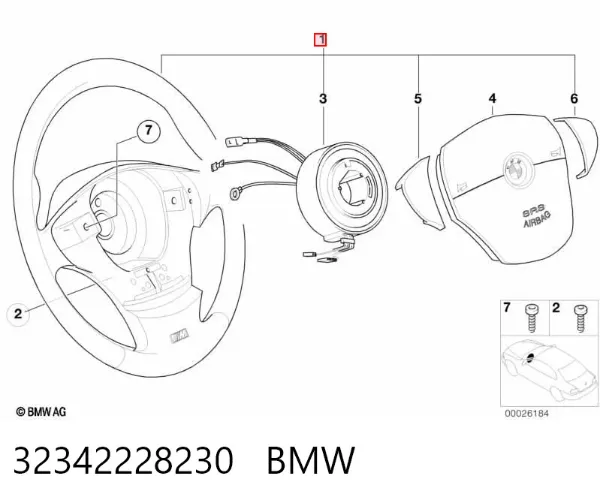 Cremalheira da direção 32342228230 BMW