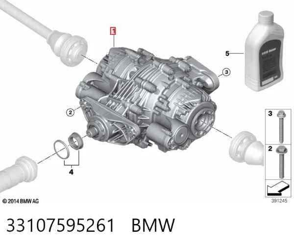 Redutor do eixo traseiro BMW X5 E70