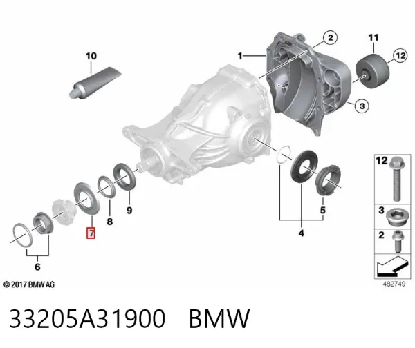  33205A31900 BMW