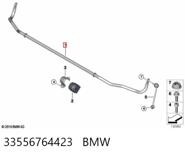 Estabilizador traseiro BMW 3 E90