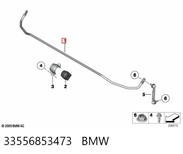 Estabilizador traseiro BMW 1 F21