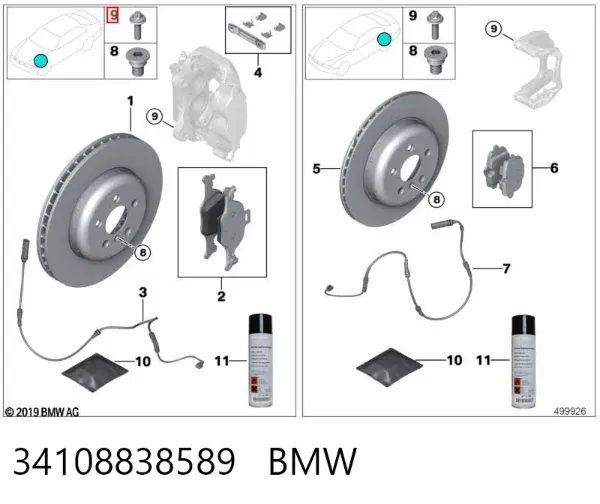  34108838589 BMW