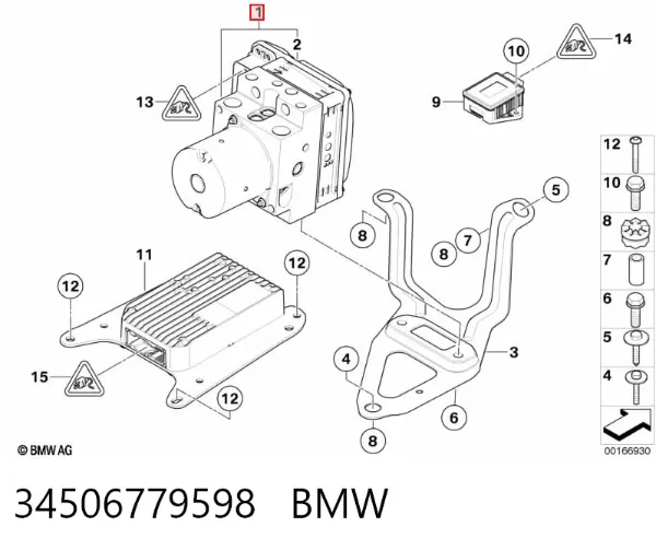 Unidade hidráulico de controlo ABS BMW X5 E70
