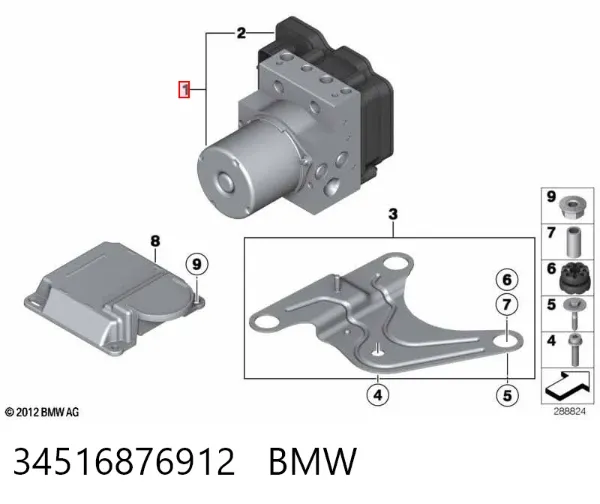 Unidade hidráulico de controlo ABS BMW 5 F10