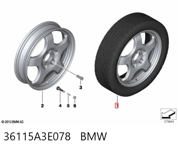  36115A3E078 BMW