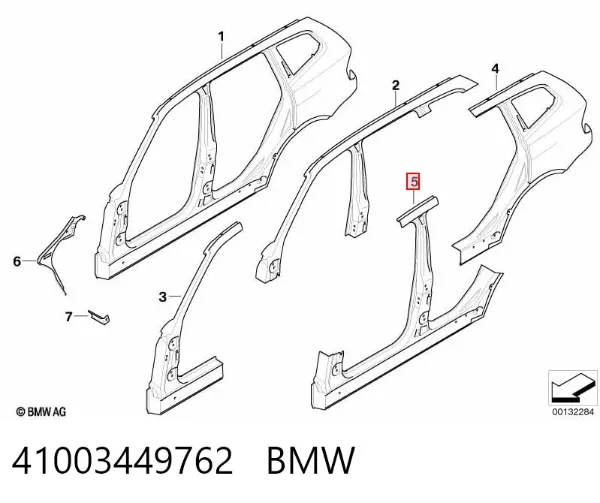 Acesso externo direito BMW X3 E83