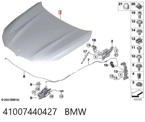Capota 41007440427 BMW