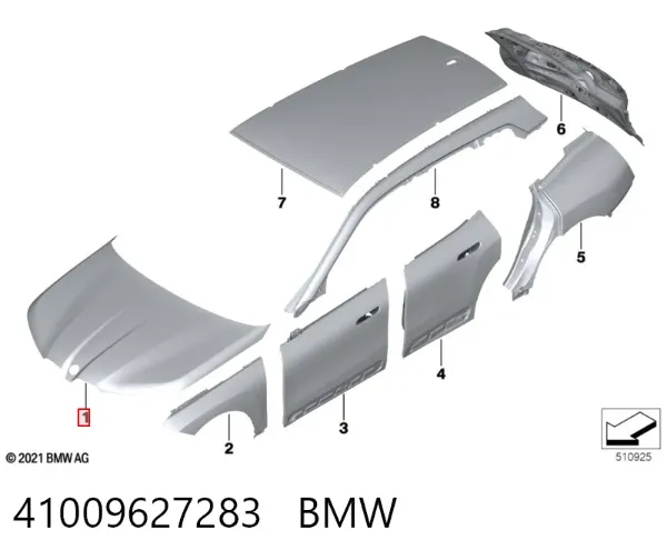 Capota 41009627283 BMW