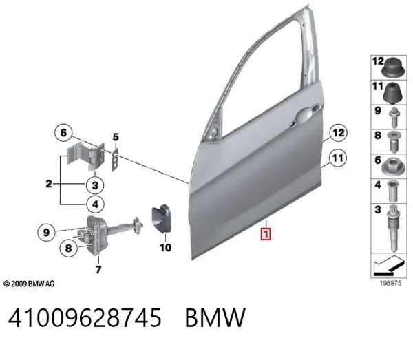 Porta dianteira esquerda Mercedes A W177