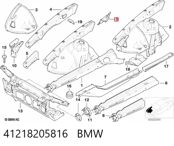 41218205816 BMW