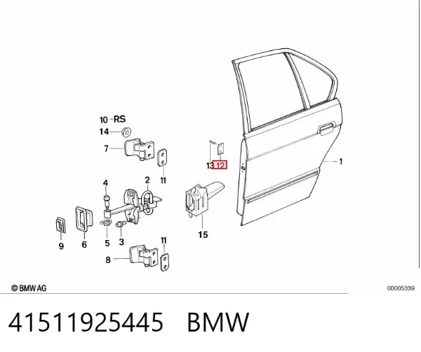  41511925445 BMW