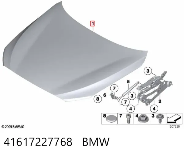 Capota 41617227768 BMW