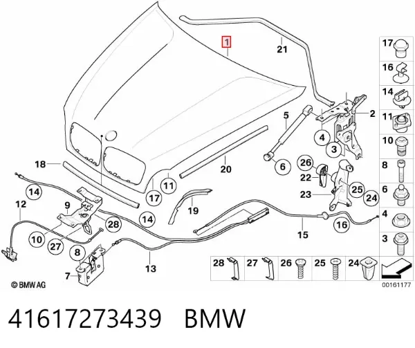 Capota 41617273439 BMW