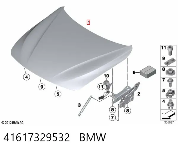 Capota 41617329532 BMW