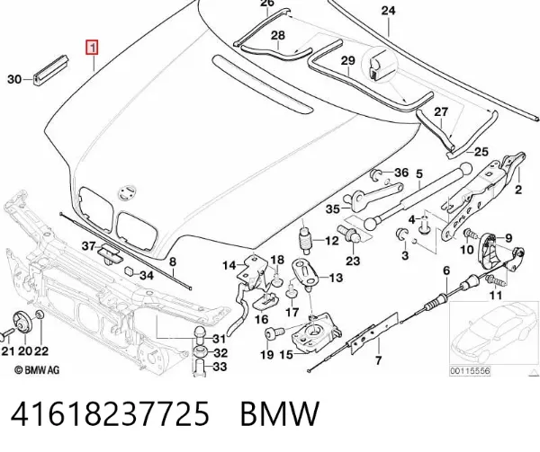 Capota 41618237725 BMW