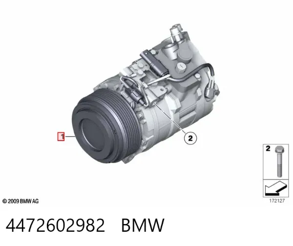 Compressor de aparelho de ar condicionado 4472602982 BMW