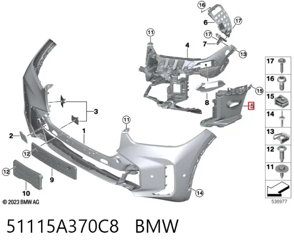  51115A370C8 BMW