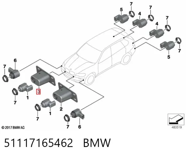 51117165462 BMW