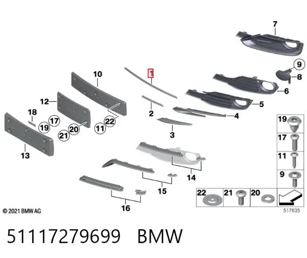  51117279699 BMW