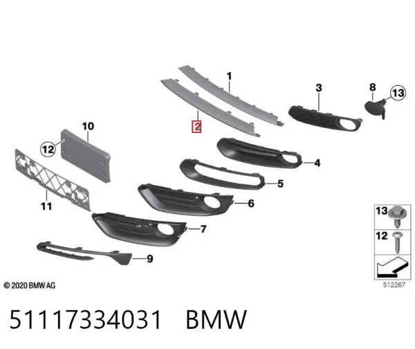  51117334031 BMW