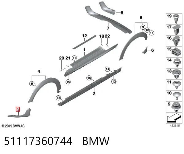  51117360744 BMW