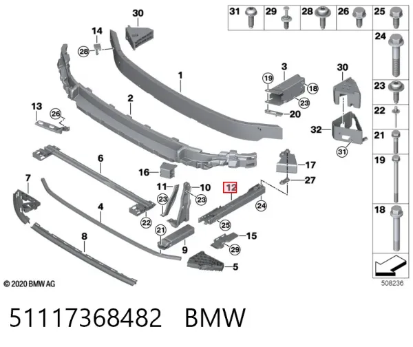  51117368482 BMW