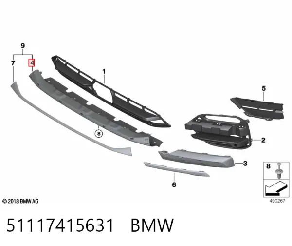  51117415631 BMW
