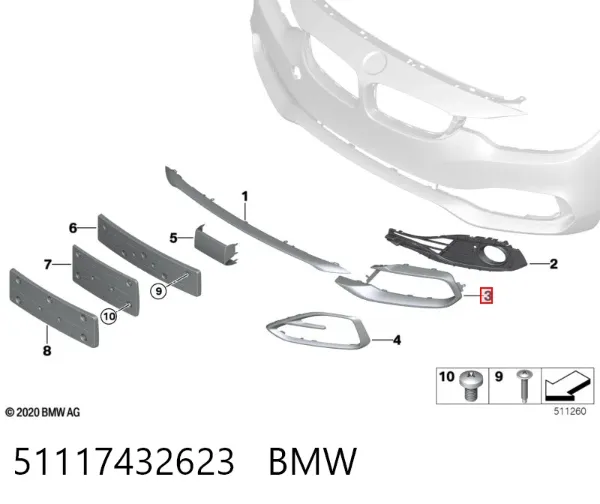  51117432623 BMW