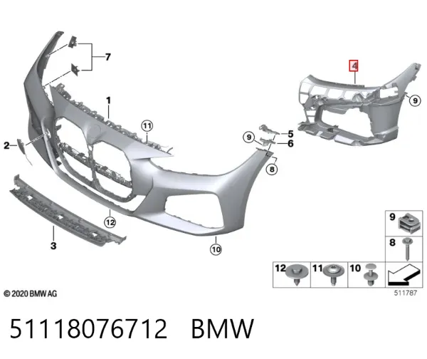  51118076712 BMW