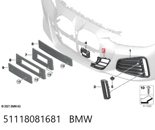  51118081681 BMW