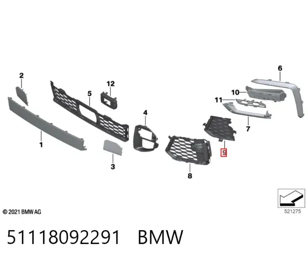  51118092291 BMW