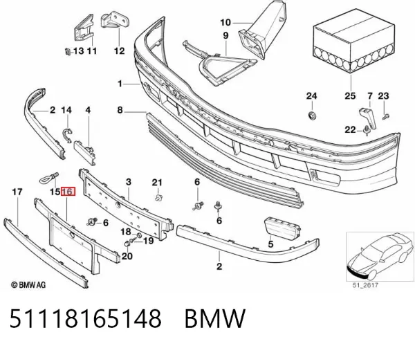  51118165148 BMW