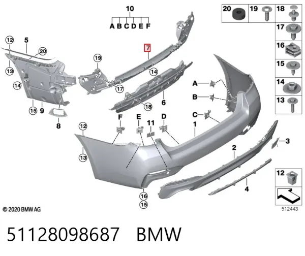  51128098687 BMW