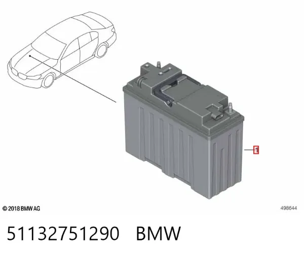 Bateria recarregável (PILHA) 51132751290 BMW