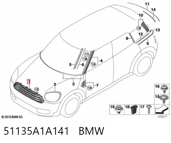  51135A1A141 BMW