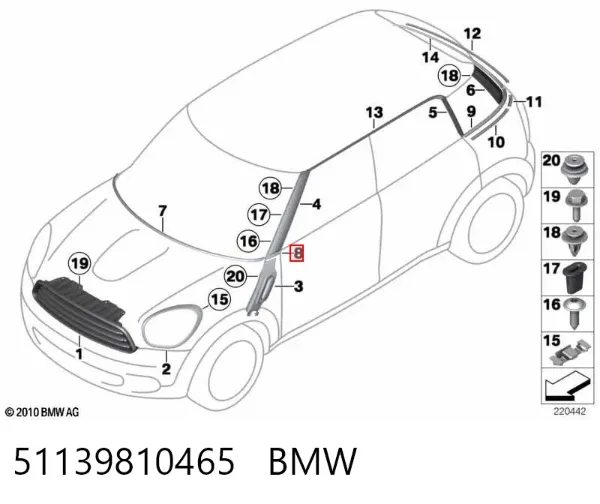  51139810465 BMW