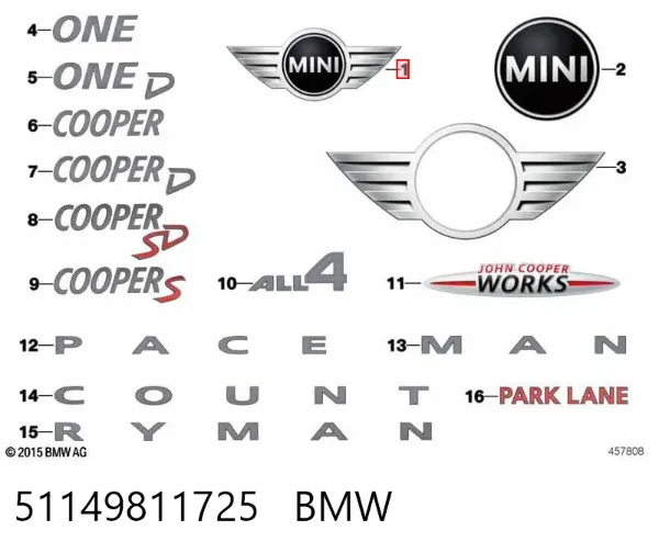  51149811725 BMW