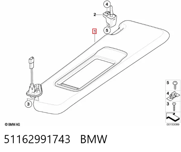 Pala contra o sol BMW X1 E84