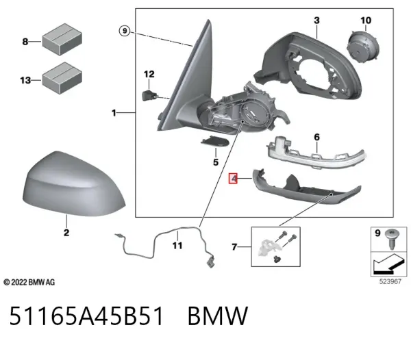  51165A45B51 BMW