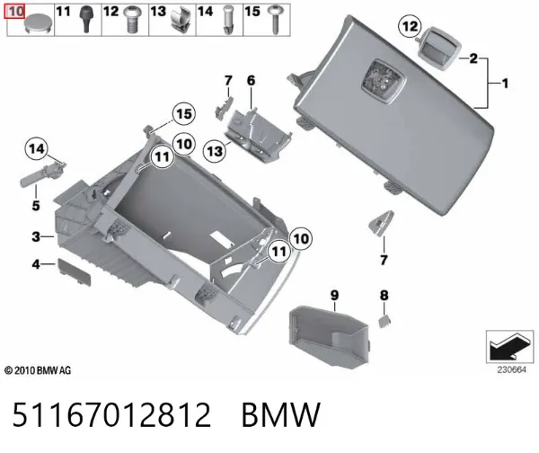 Tampão de panela de motor 51167012812 BMW