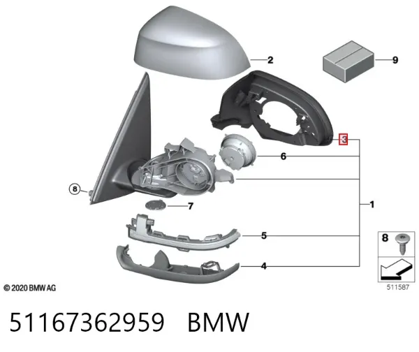  51167362959 BMW