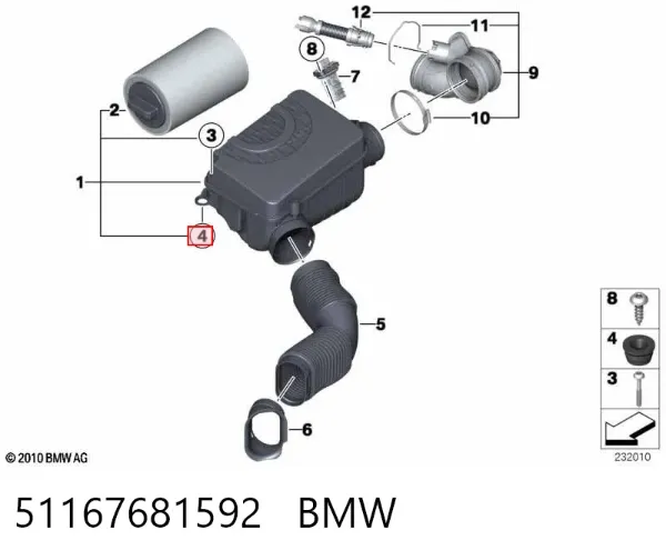  51167681592 BMW